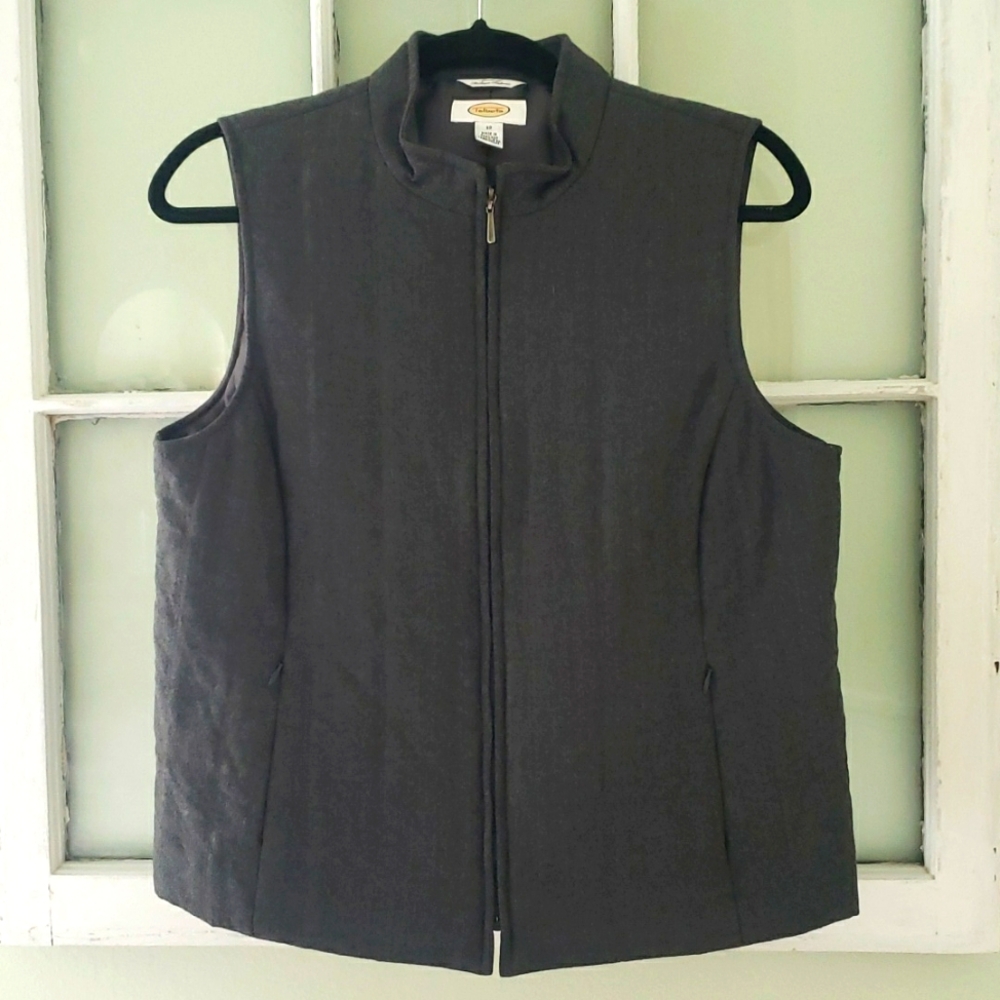 Talbots Quilted Wool Lightweight Vest